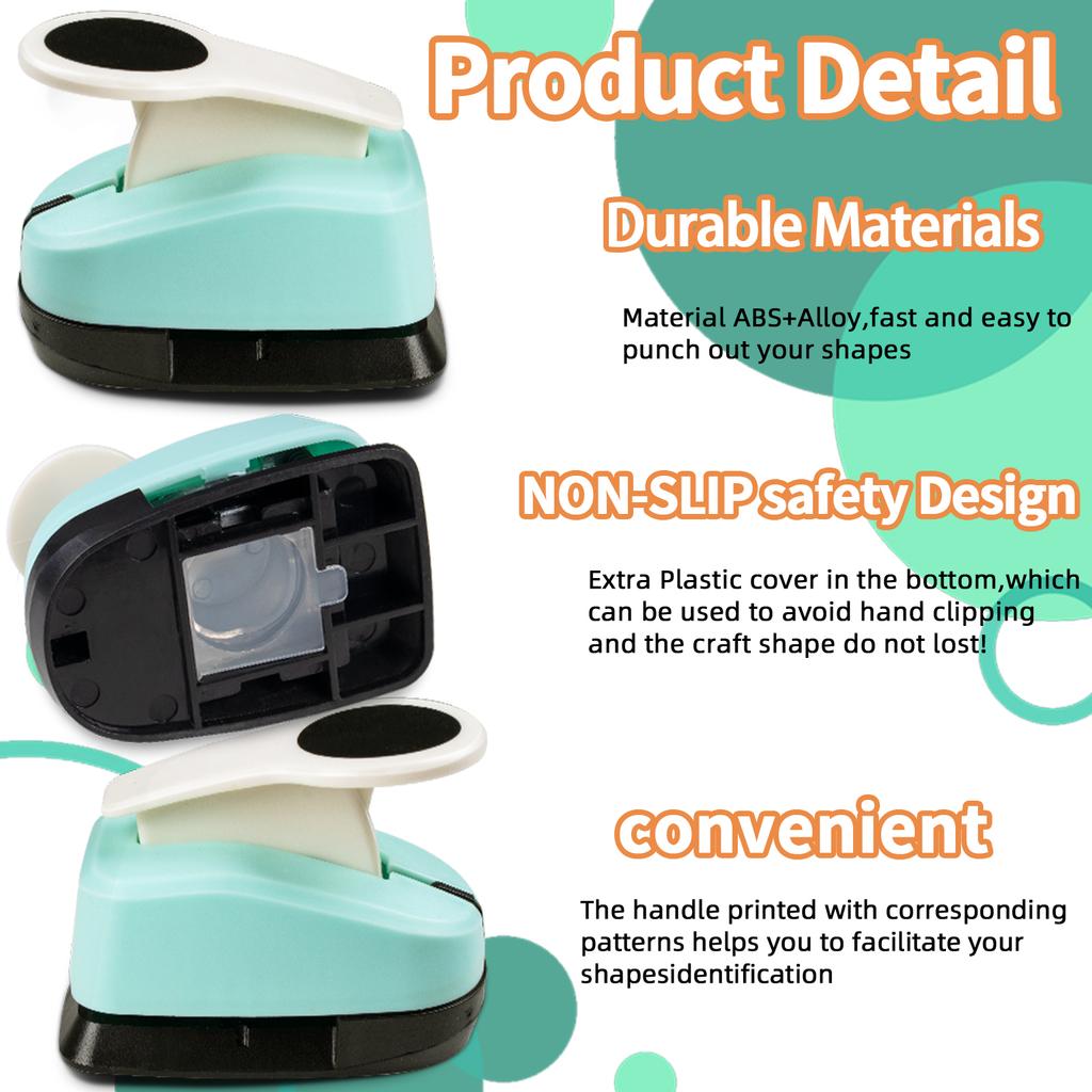 Circle Cutters Paper Hole Punch Cutter Tool Set 2 inch 50mm 38mm 25mm 16mm 9mm Circle Shapes Hole for card making scrapbooking