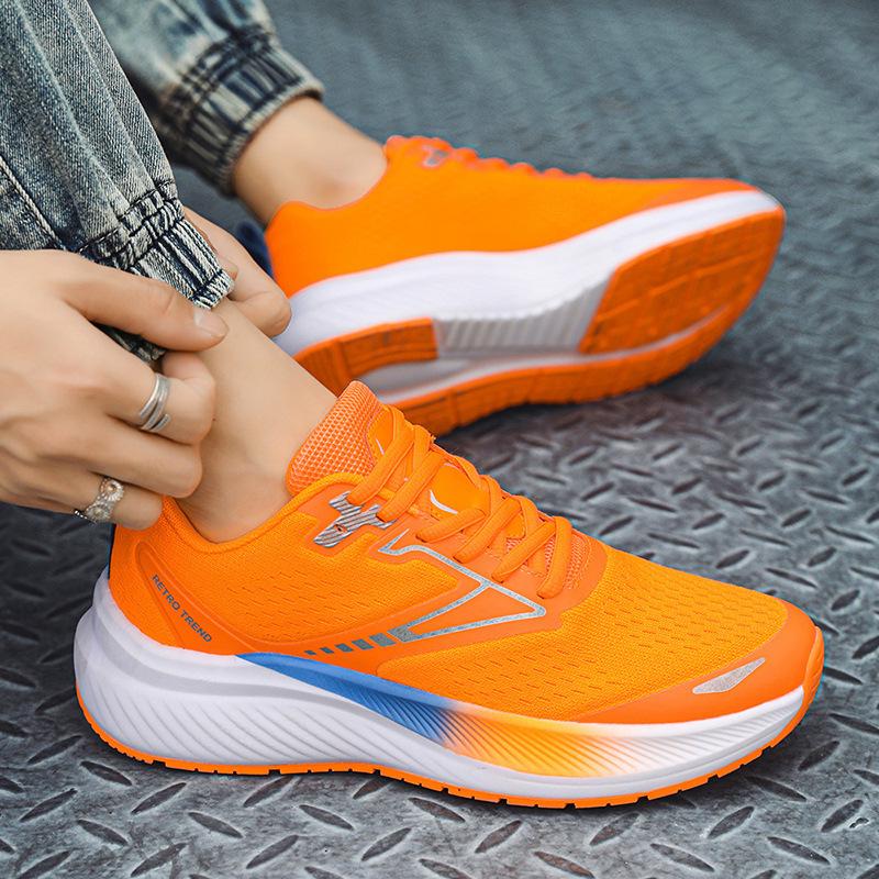 Thick-soled Casual Sneakers Men's Autumn New High-rise Daddy Shoes Korean Style Trendy Women's Shoes Mesh Running Shoes