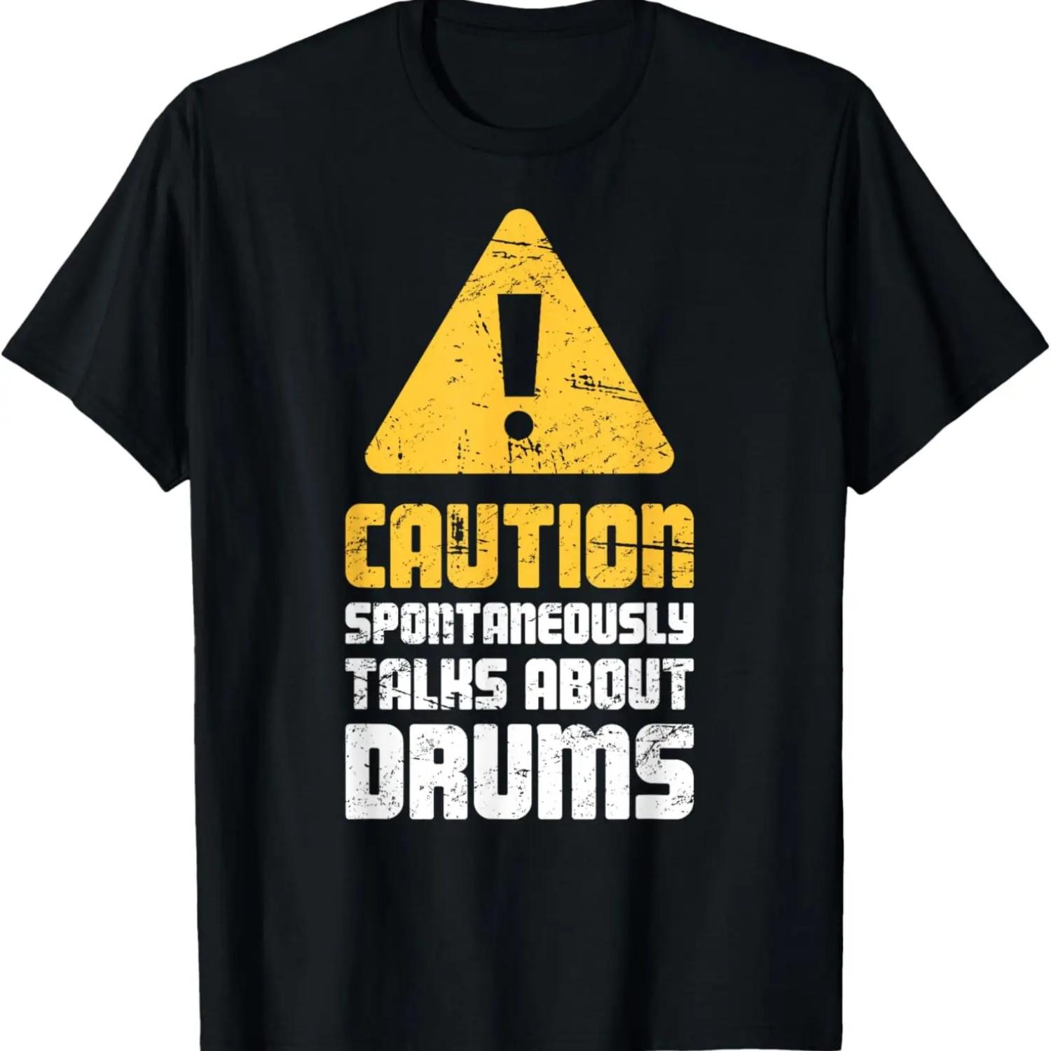 

Caution - Percussion Instructor _ Drum Teacher T-Shirt XXXXXL чёрный