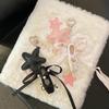 Artistic Ballet Shoe Keychain With Sparkling Star Accent Soft PU Materials Pendant For Women Gift Bag Charm Accessory