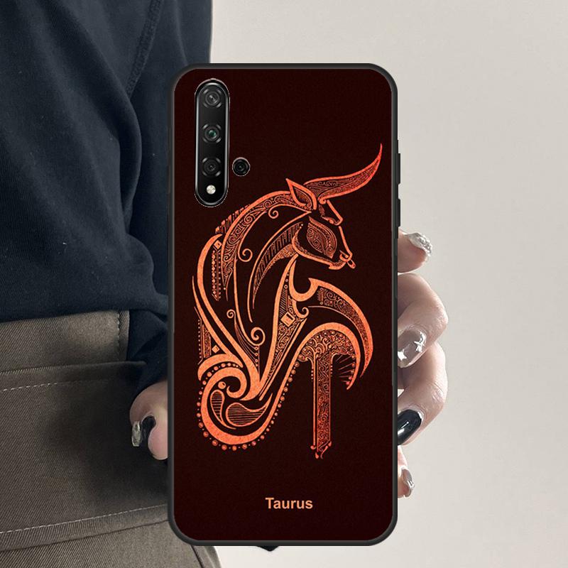 Zodiac Sign For Huawei Nova 9 10 SE 5T 12s 12i 11i Y91 Y90 Y60 Y70 Y72 Y61 P20 P40 P30 Lite P60 Pro Case