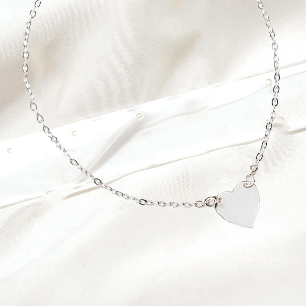 Ankle Bracelets Heart-shaped Aesthetic Jewelry Bohemian Simple Style Ornaments Fashion Accessory Beach Gifts Anklets for Women