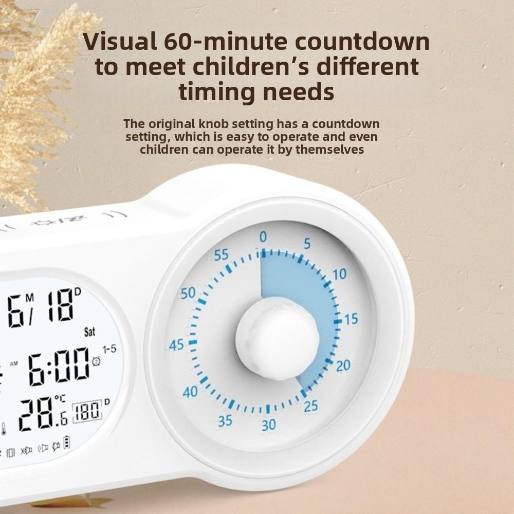 New Dual Screen Alarm Clock Multi Functional Visual Display Countdown Timer Table Clock Student Time Management