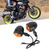 Pair of Turn Signal Indicator Light Black Yellow Steering Lamp Fits for Honda(Small Size)