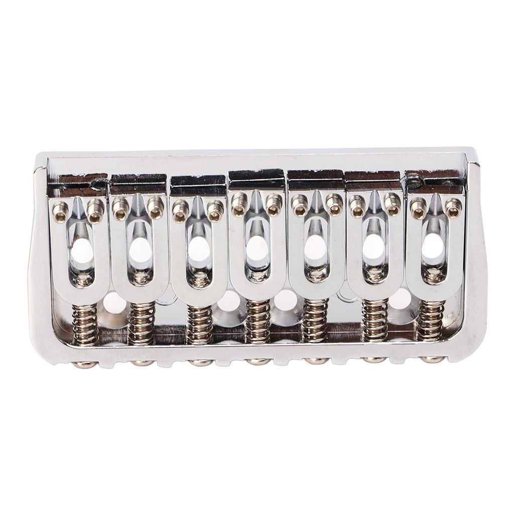Guitar Bridge 7 String Metal Tailpiece Instrument Accessory for Bass Ukulele Electric Guitars