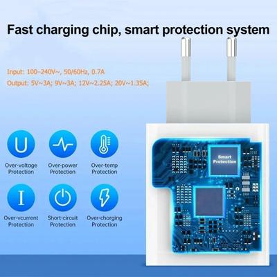 33W QC3.0 Fast Wall Charger with 6A USB-C Cable Multi-device Charger Compatible with for Redmi K30 K40 Smart IC & Overheat Protection USB Charger