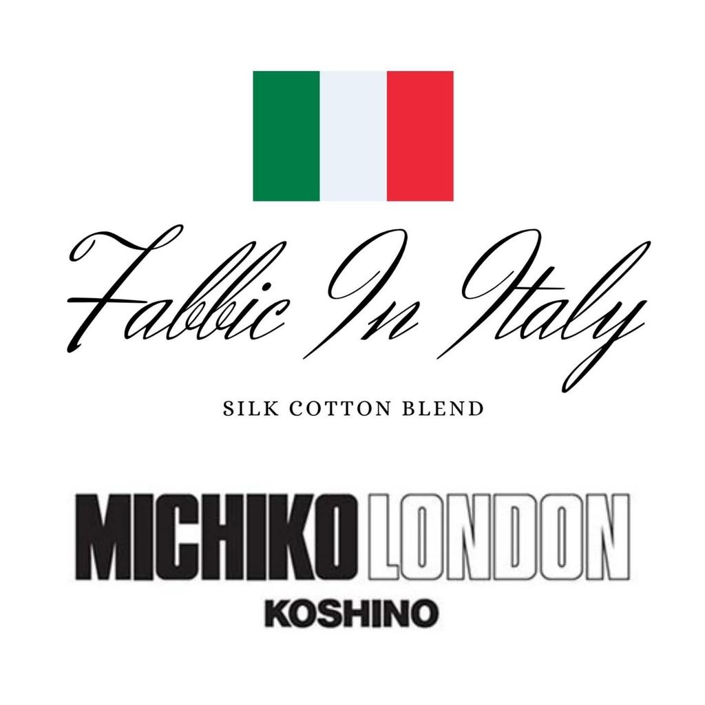[Michiko London] Gift Boxed Italian Fabric, Made in Japan, Fabric in Italy Necktie, Brand, Polka Dot, Silk, Cotton, Gift, Present, Men's, Women's,