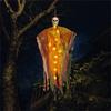 Glowing Ghostly Skeleton Hanging Decoration With LED Light Halloween Ceiling Decoration For Garden Yard Outdoor Indoor