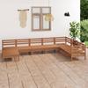 Day and Night - Day and Night Garden Furniture Set 8 Pieces Solid Pine Wood Honey Brown