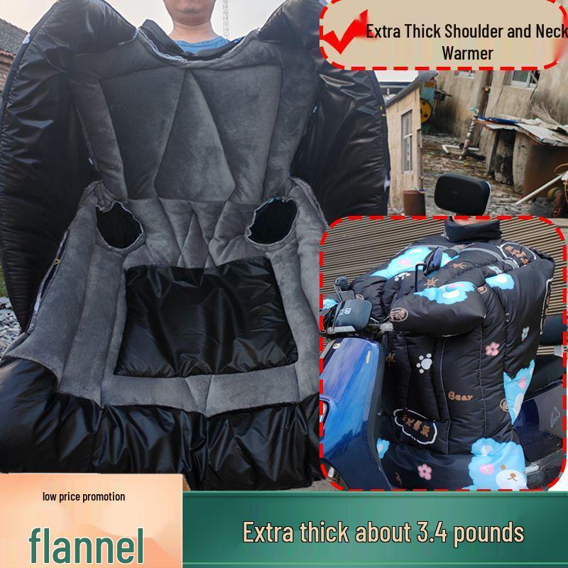 Extra Thick Waterproof Windproof Insulated Motorcycle & Electric Vehicle Windshield