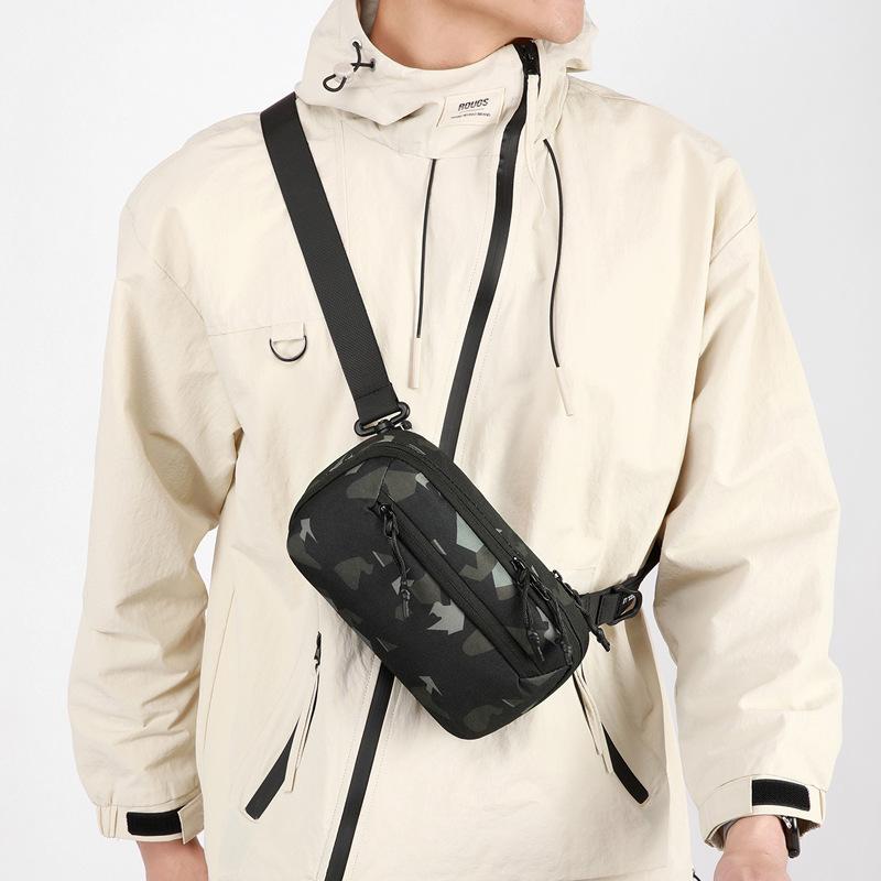 Multifunctional Tactical Fanny Pack Waterproof Nylon Outdoor Breast Bag Fashion Casual One Shoulder Crossbody Carry Bag