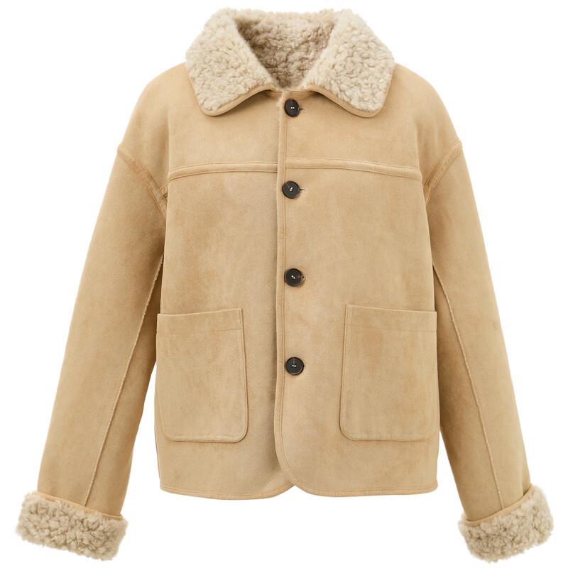 Sancai Winter Faux Fur Lapel Coat