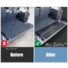 For ZEEKR 9X 2025 2026 Car Trunk ABS Carbon fiber Threshold Strip Tailgate Anti Kick Sill Trunk Plate Cover Accessories