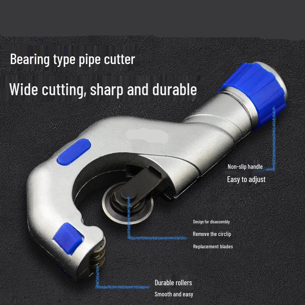 Tube Cutter for Bearing Type: Cuts 4-70mm Thin Stainless Steel, Copper, Aluminum, and Plastic Pipes