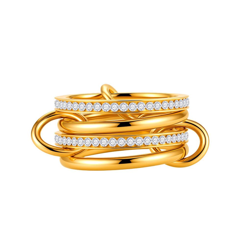 European-American Titanium Steel Stackable Finger Ring - Niche Design