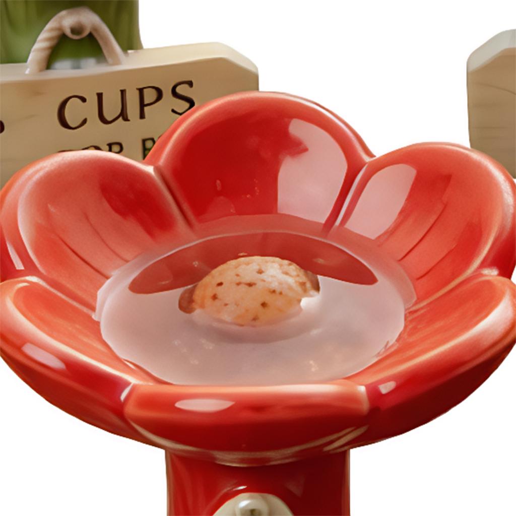 4 PCS Bee Watering Station Flower-Shaped Butterfly Feeder Colorful Butterfly Bee Bath Bowl for Outdoor Garden