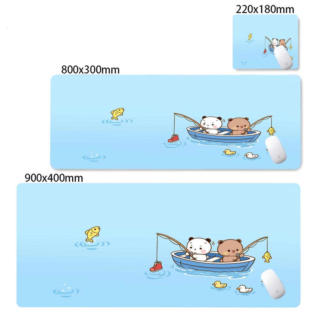 Cute Bubu Dudu Cartoon Mouse Pad Nonslip Rubber Gamer Balance Computer Mat Decoracion Deskmat Laptop Office Large Table Mats