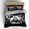 Blondie Band Black & White Style Bedding Duvet Cover Set Duvet Cover Pillowcases  (1*Duvet Cover 2*Pillowcases, without duvet insert)