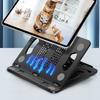 Kunststoff Tablet Handy Halter Ergonomisch Klappbar Halter Wärmeableitung Drehbarer Winkel Verstellbare Halterung 15kg Gewichtslast