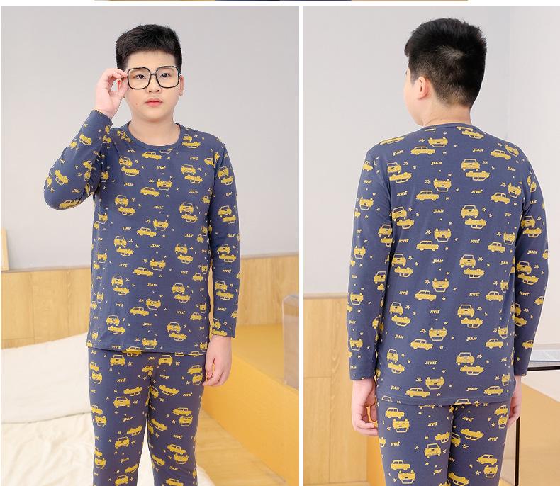 Teen Plus-Size Lycra Cotton Underwear & Pajama Set for Boys and Girls