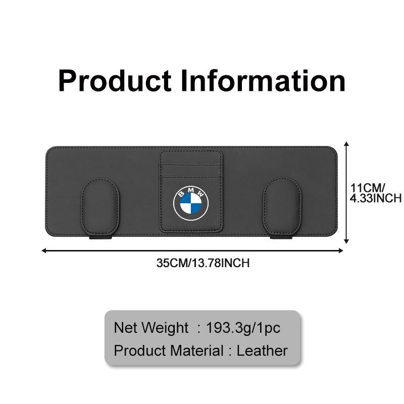 KHQB5 For BMW Car Glasses Storage Clip Sun Visor Sunglasses Holder E87 E70 E91 E30 G20 E92 E93 E60 E46 E90 G30 E53 X1