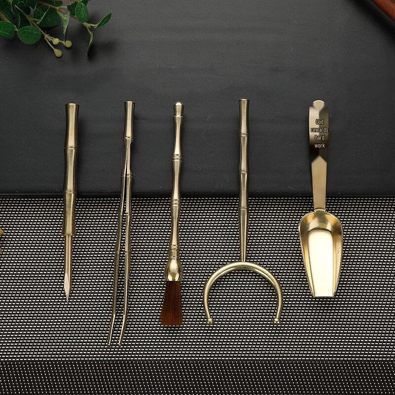 Jun Zhuang 'Five Gentlemen' Tea Tools Set