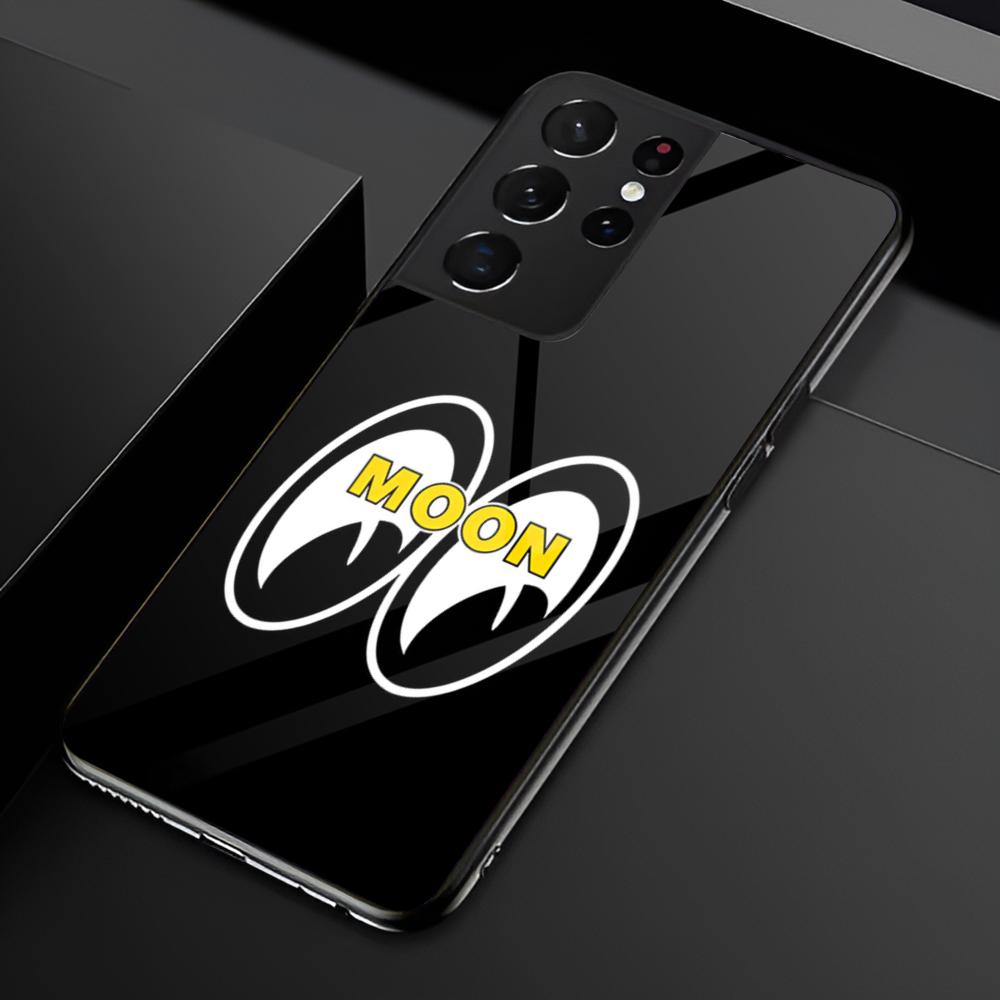 

M-Mooneyes Logo Phone Case For Samsung S25 S24 Ultra 23 Fe 22 Plus Galaxy A54 A55 A16 A13 A24 A15 A25 Glass Cover Samsung S24