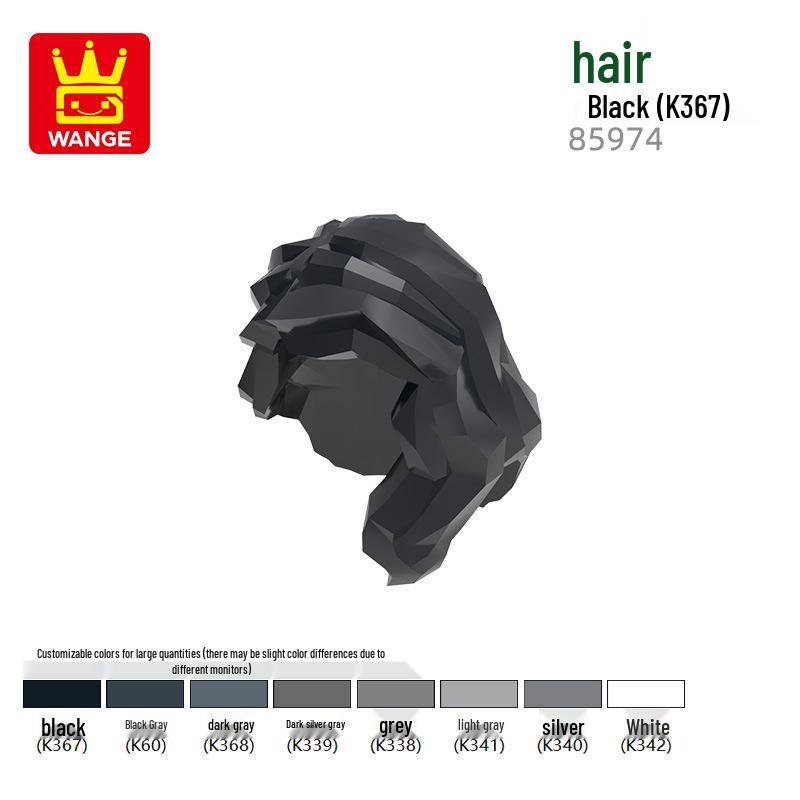 

Wange DIY Small Particle Compatible Building Blocks 85974 - Educational Hair-Themed Assembly Set 0.1kg (Approx. 129 pieces)
