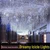 Decorative LED Waterfall Curtain String Lights