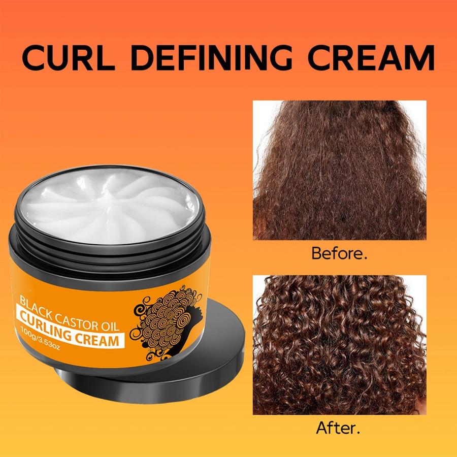 Curl Defining Cream for Wavy & Curly Hair – Alcohol-Free Leave-In Styler for Volume, Hold & Shine, No Rinse