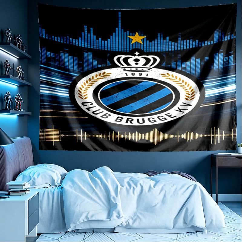 Club Brugge K V Print Tapestry, Lightweight Wall Hanging, for Bedroom, Dorm, Living Room, Home Art Decor, Birthday Christmas Gift for Friends