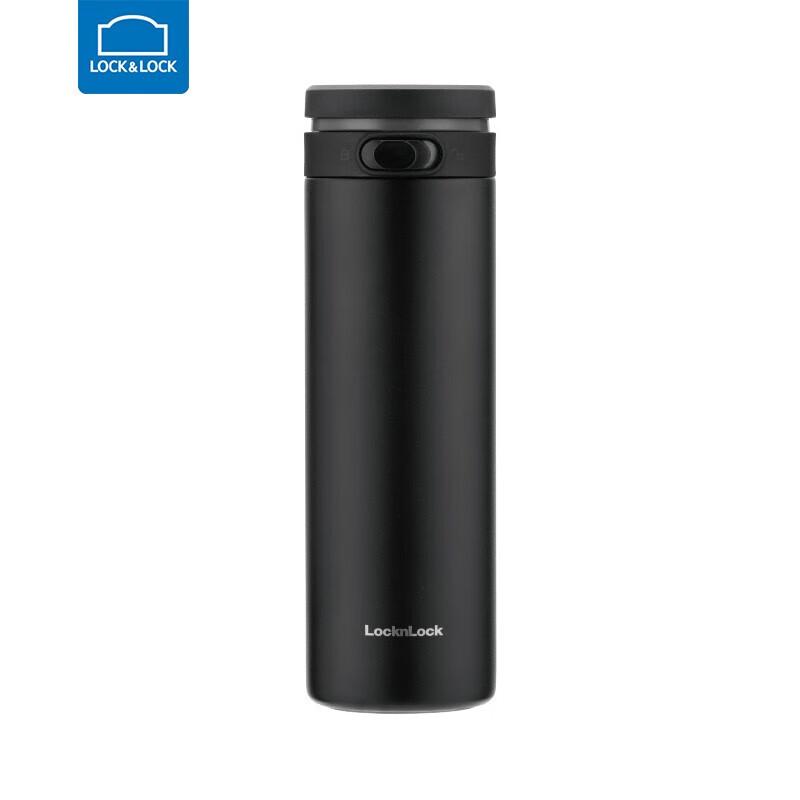 Lock&Lock Soft-Glow Pop-Up Lid Black 430mL Tumbler
