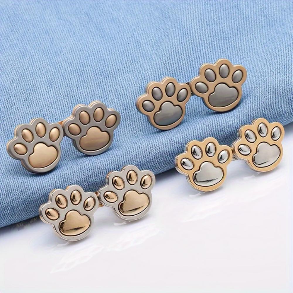 Cute Cat Claw Waist Buckle Pair, Removable Nail-free Seam-free Waist Button, Waist Circumference Large Change Small Waist Button -  Waist Fit Artifact