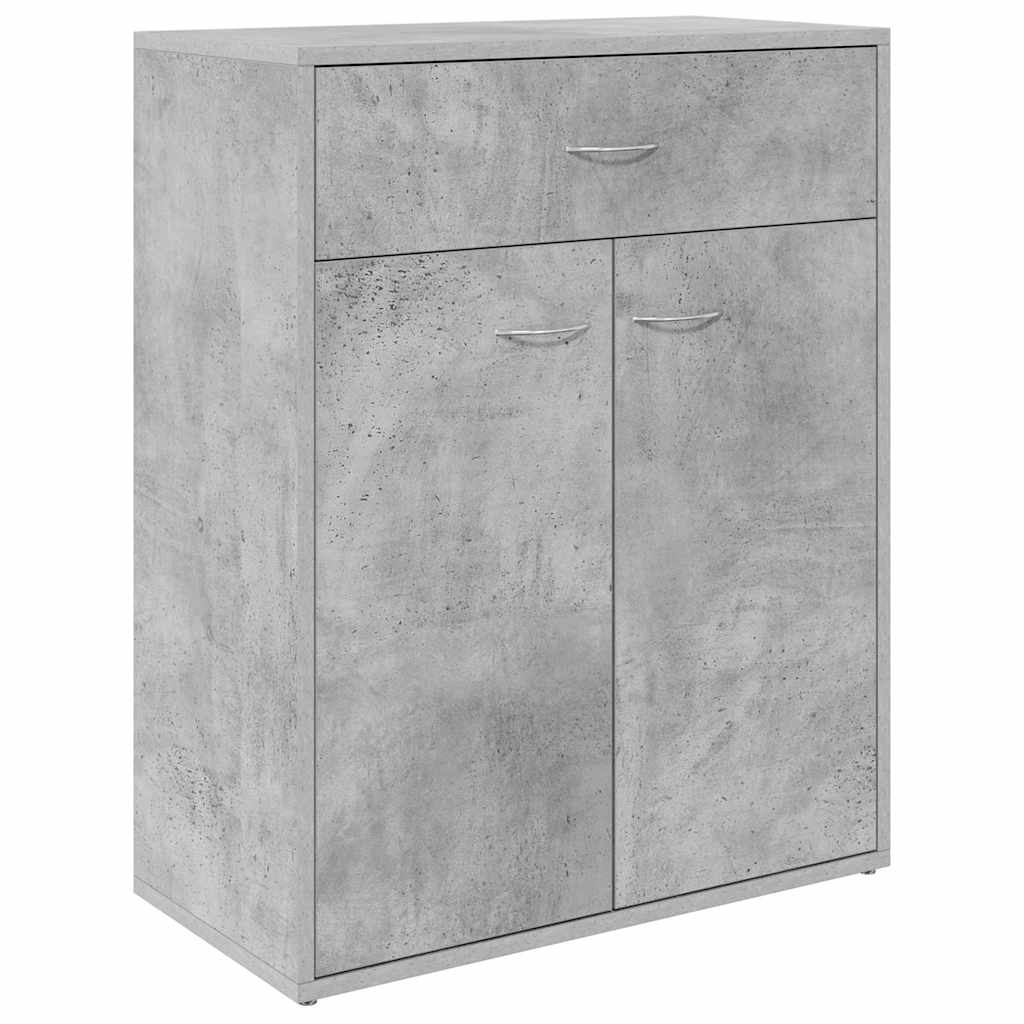 Sideboard Concrete Grey 60 x 30 x 75 cm Wood Based Material