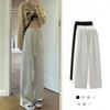 2024 Autumn/Winter New Versatile Drawstring Sports Wide-Leg Pants for Women, Loose Slimming Draped Straight-Leg Floor-Length Casual Pants