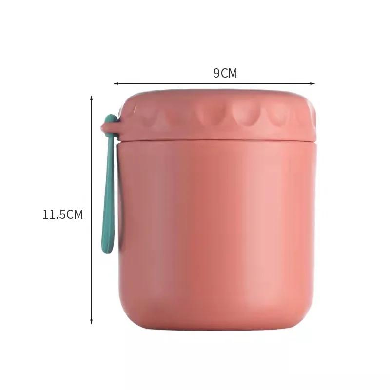 Mini Thermal Lunch Box for Kids Stainless Steel Vaccum Cup Soup Cup Insulated Lunch Box Portable Breakfast Milk Food Container