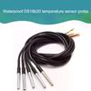 Waterproof Encapsulated Stainless Steel DS18B20 Temperature Sensor Probe - 1m Cable for Arduino-Compatible Systems