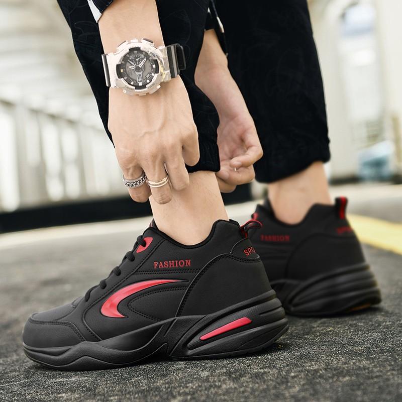 Increase height in autumn Casual running sneakers Breathable invisible increase shoe tide