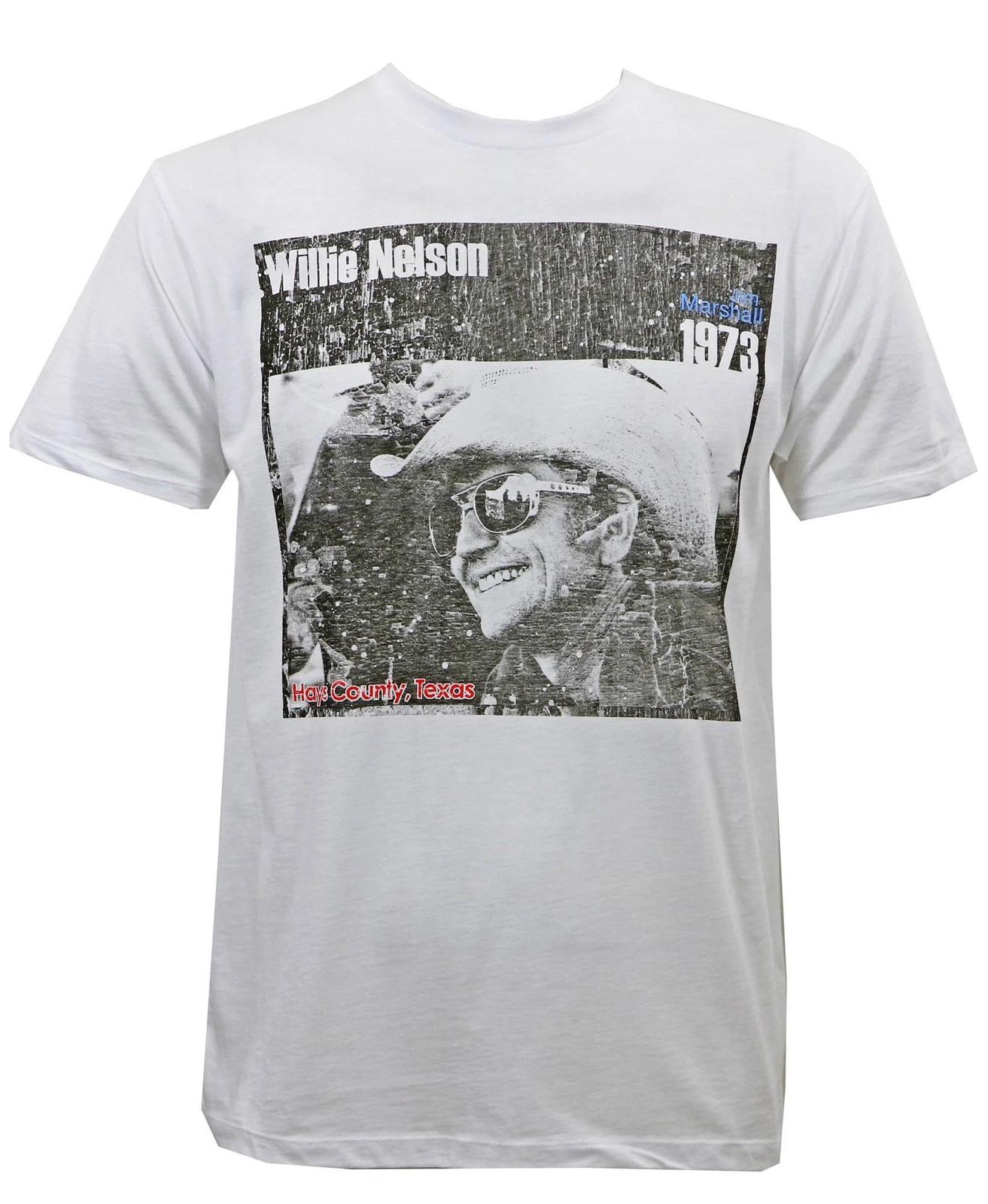 Authentic WILLIE NELSON Cowboy Self Portrait Slim T-Shirt S M L XL 2XL NEW L