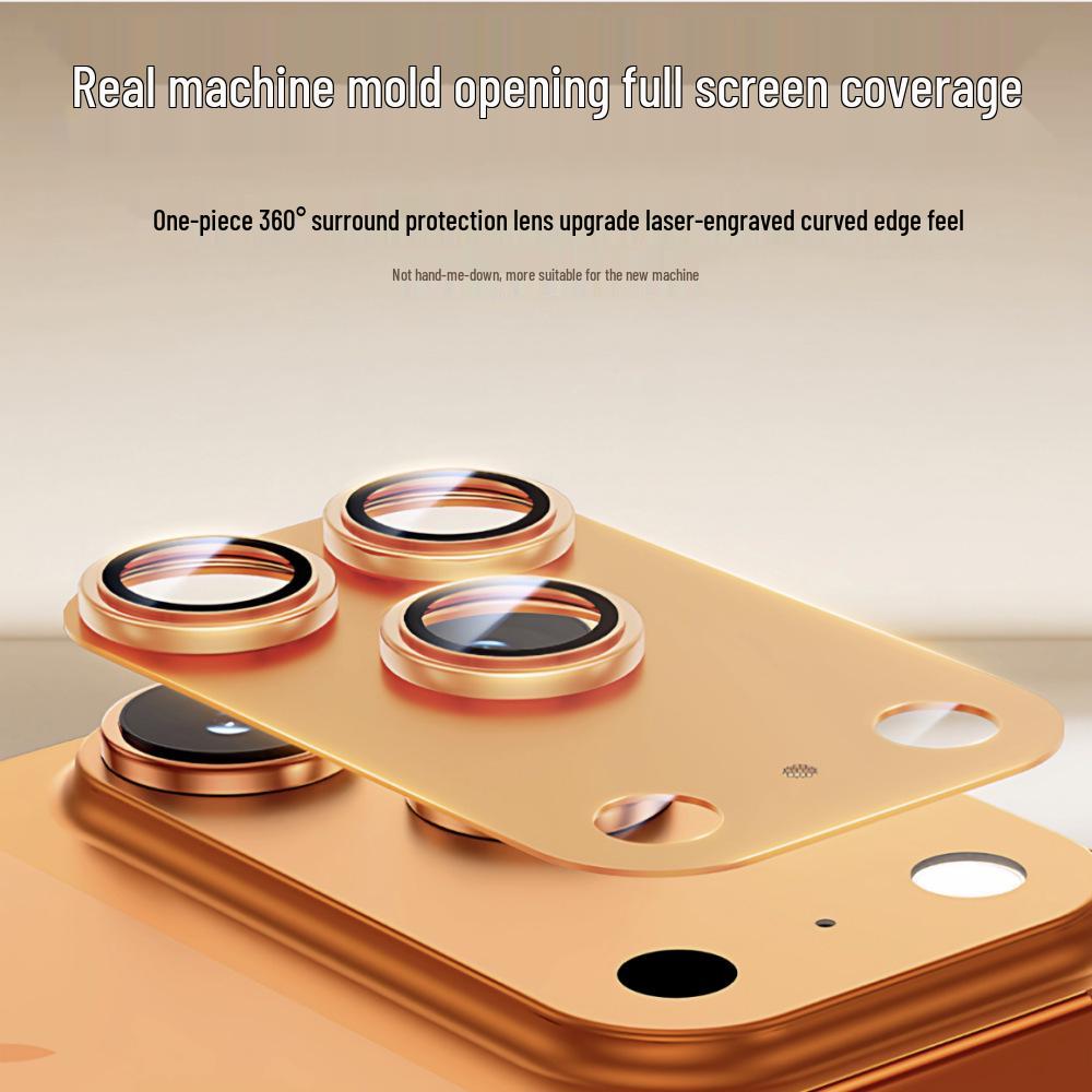 iPhone 17 Pro Max Armor Lens Matte Metal Full Coverage HD Positioning Film