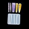 Barrettes Silicone Molds Geometric Hair Clips Epoxy Resin Mold For Diy Hairpin Crafts Jewelry Making Crafting Mold Accessorires