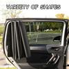 2Pc/Set Magnet Car Side Window Curtain Privacy Curtains for Car Sun Shade Summer Sunshades UV Reflection Front/Back Window
