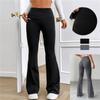 Women Micro Flared Shark Pants Leggings Slim Yoga Pants Women High Waist Wide Leg Pants Gym Sports Flared Pants Dance Trousers