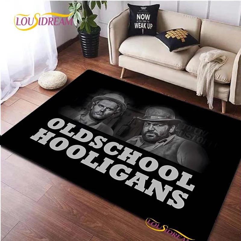 Tapis Bud Spencer & Terence Hill Salon Chambre à coucher Tapis de Yoga Table Porte Cuisine Tapis de Sol Antidérapants Accessoires de Photographie Alfombra