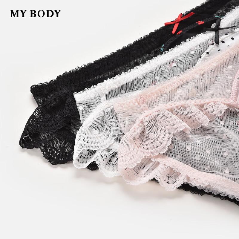 mybody Women's Lace Breathable Briefs