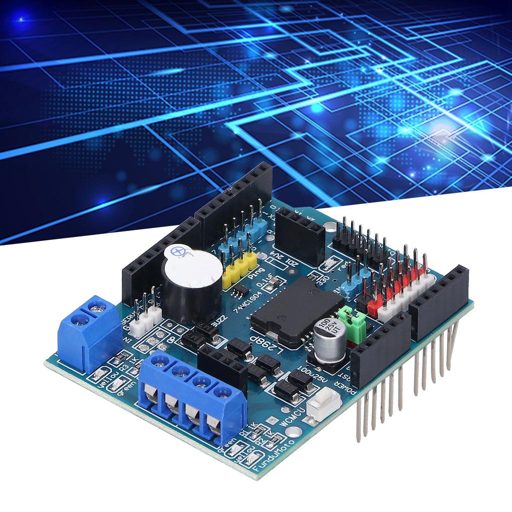 Moduł Sterowania Silnikiem DC Płyta Rozszerzająca Podwójny Dużej Mocy Mostek H Komponent Elektroniczny L298P