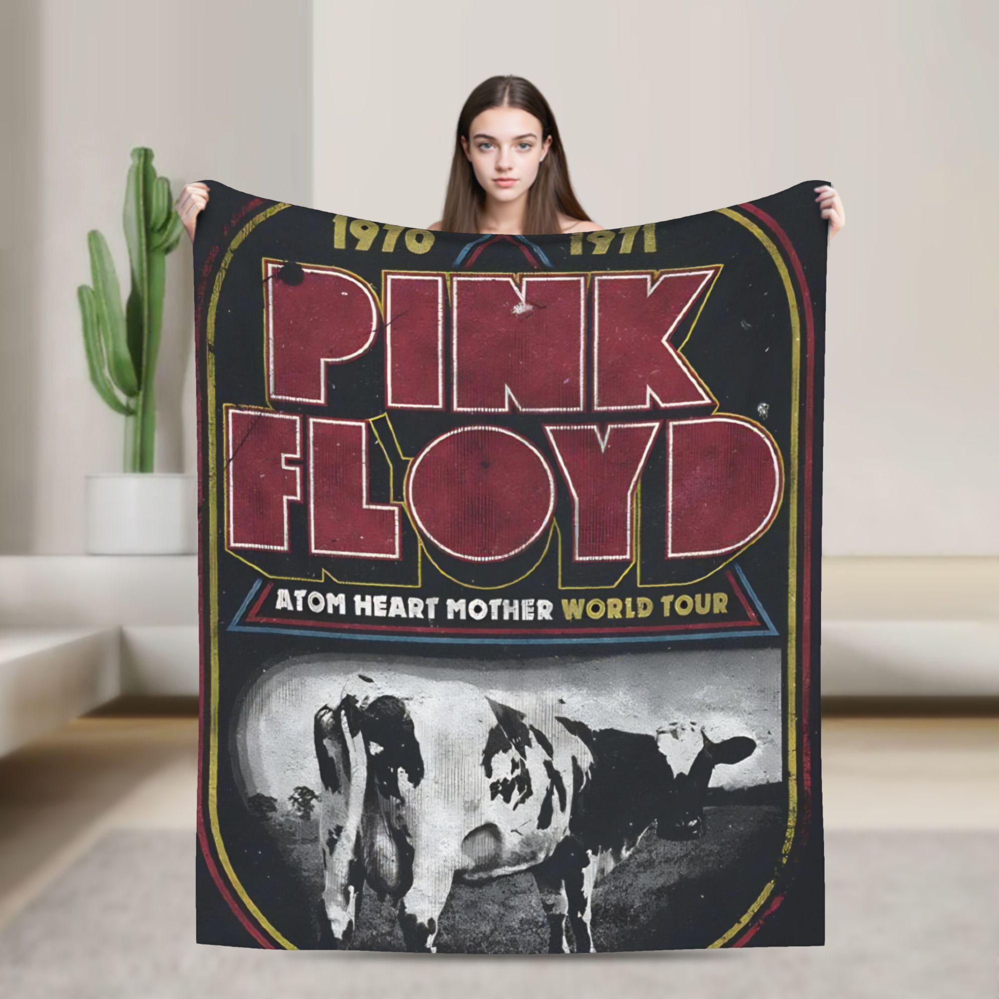

Floyded Rock Me Pinks Blanket Warm Soft Fluffy Plush Throw Blanket For Couch Bed Picnic Flannel Bedspread Bed Cover 80x60in