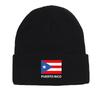 Puerto Rico Flag Warm Knit Cap Beanie, Patriotic Skullies Beanies Windproof Thermal Simple Headwear Knitted Cap Beanie