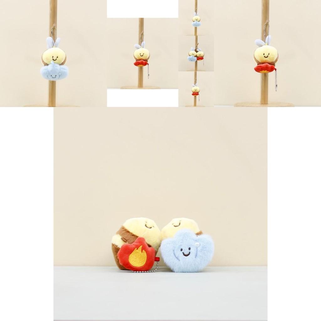 Adorable Cute Bee Plush Toy Magnet Keychain Bag Charm For Kids And Adults