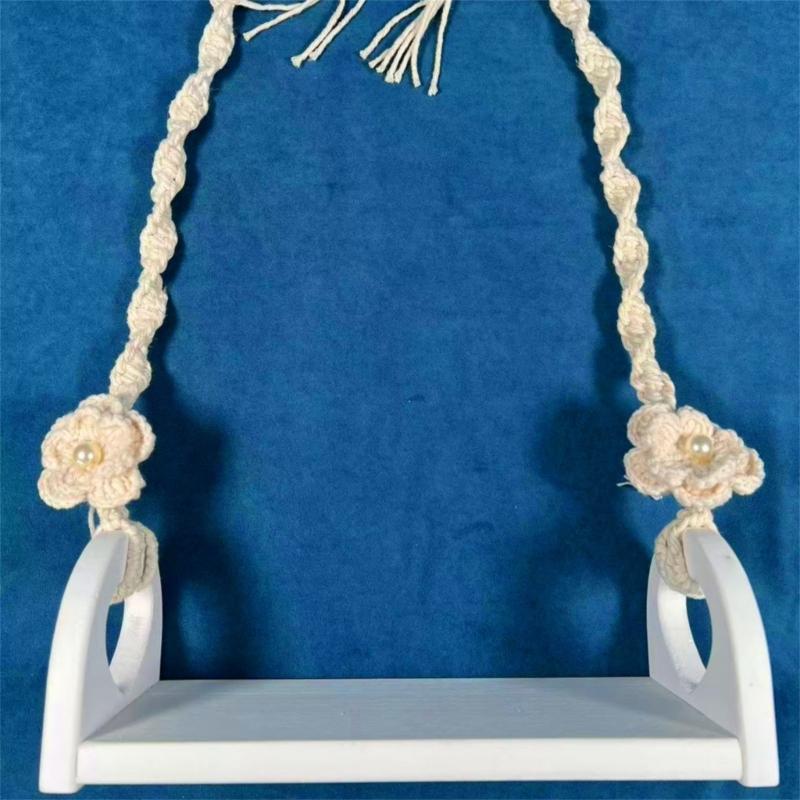 Baby Photo Props Wooden Swing Infants Photography Trapeze for Newborns Photography and Memorable Photoshoots